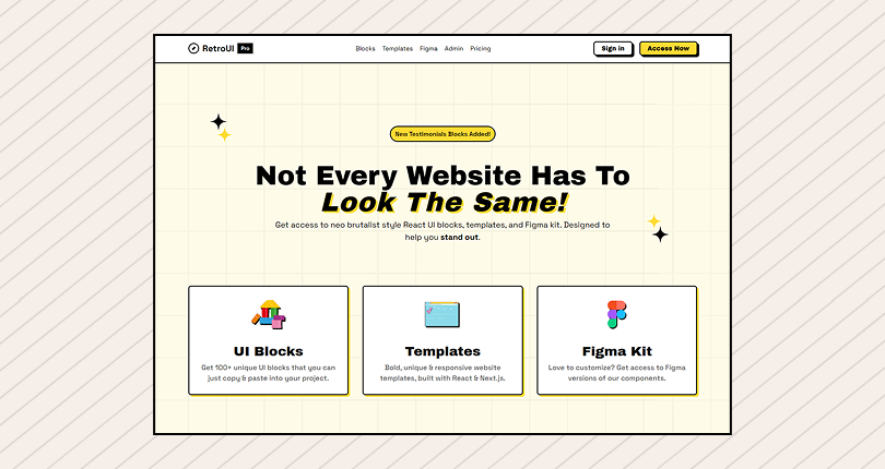 RetroUI Site