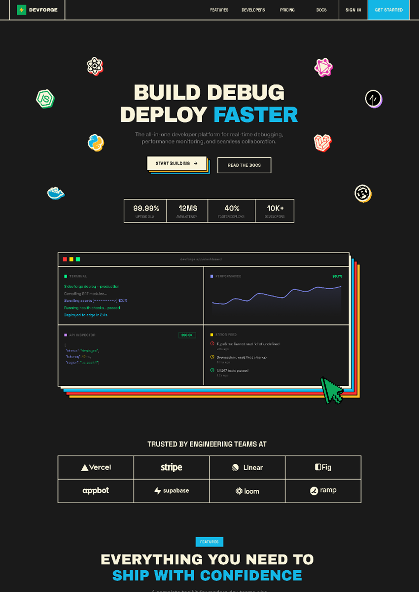 Brutstack | Devtools landing page
