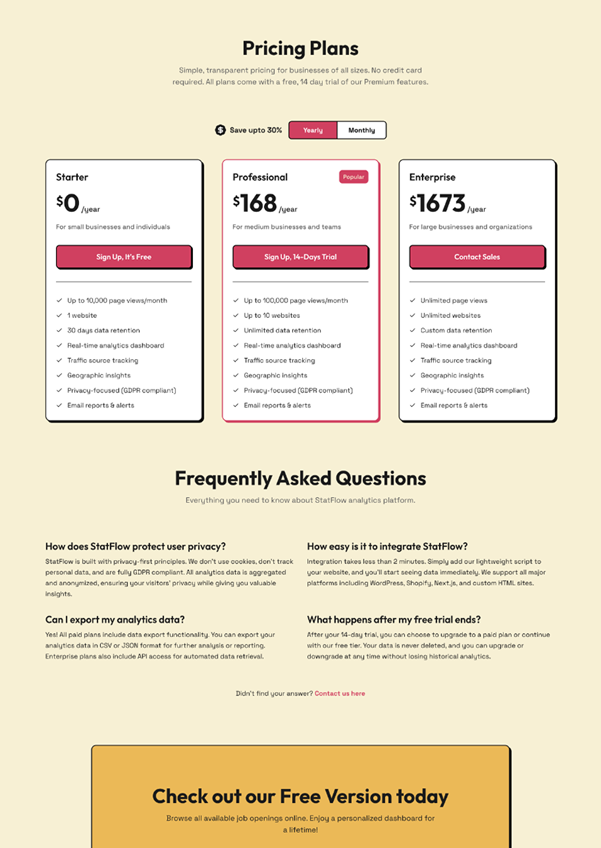 Neoflux | Multi-page SaaS template preview 3